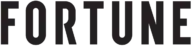 The image shows the word "FORTUNE" in bold, black, uppercase letters in a distinctive, tall font.