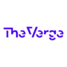 The image shows "The Verge" logo in stylized purple text on a transparent background.